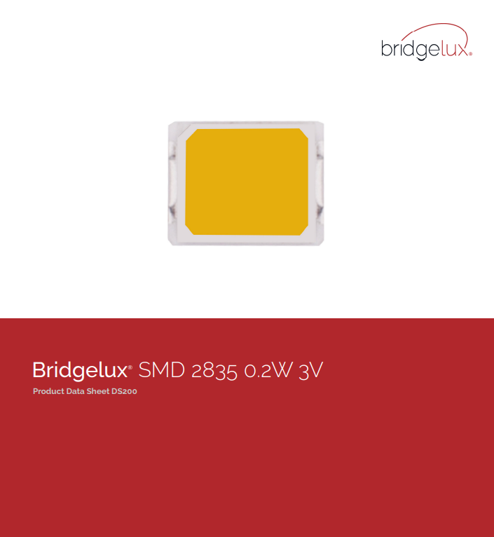 Bridgelux 2835 LED Chip 0,2W 3v 60mA 6500K 80 CRI , 1 MAKARA (17.000AD)