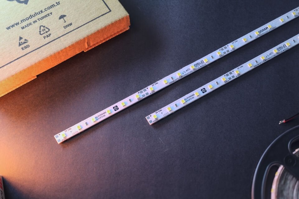 14.4W / MT Sabit Voltaj İnce 24V Linear LED Modül 3M Bantlı Çubuk Bar LED - ELS08X495-01CFV36