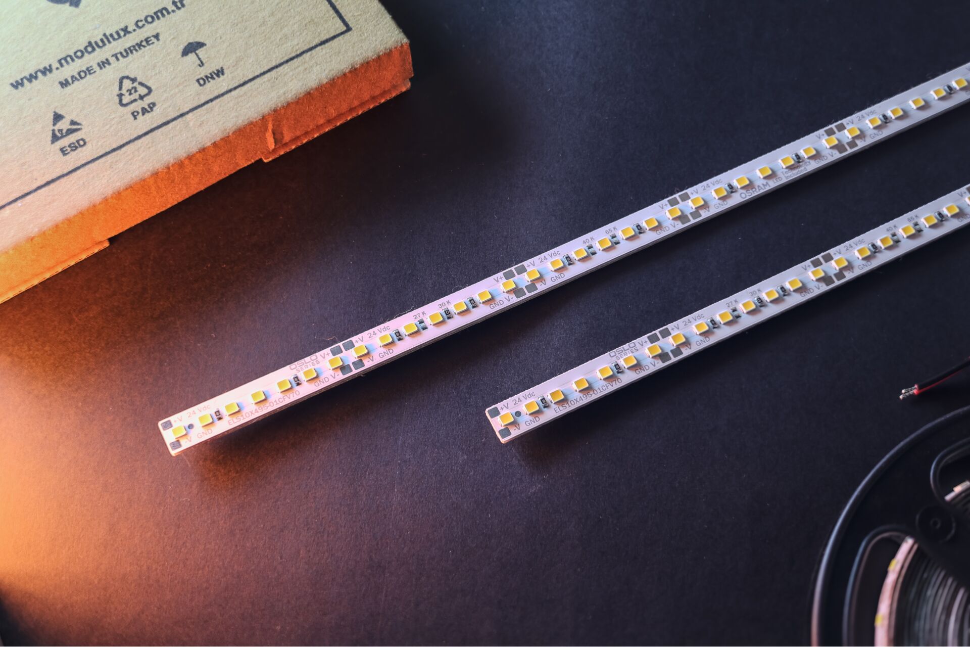 14.4W / MT Sabit Voltaj 24V 140 LED/MT Linear LED Modül 3M Bantlı - ELS10X495-01CFV70