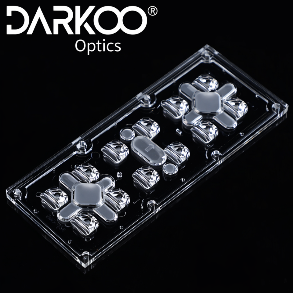 Darkoo 2X6 LED Lens Sokak Armatür Lensi | Contalı IP Uyumlu | 5050, 3535, 3030 SMD Modül