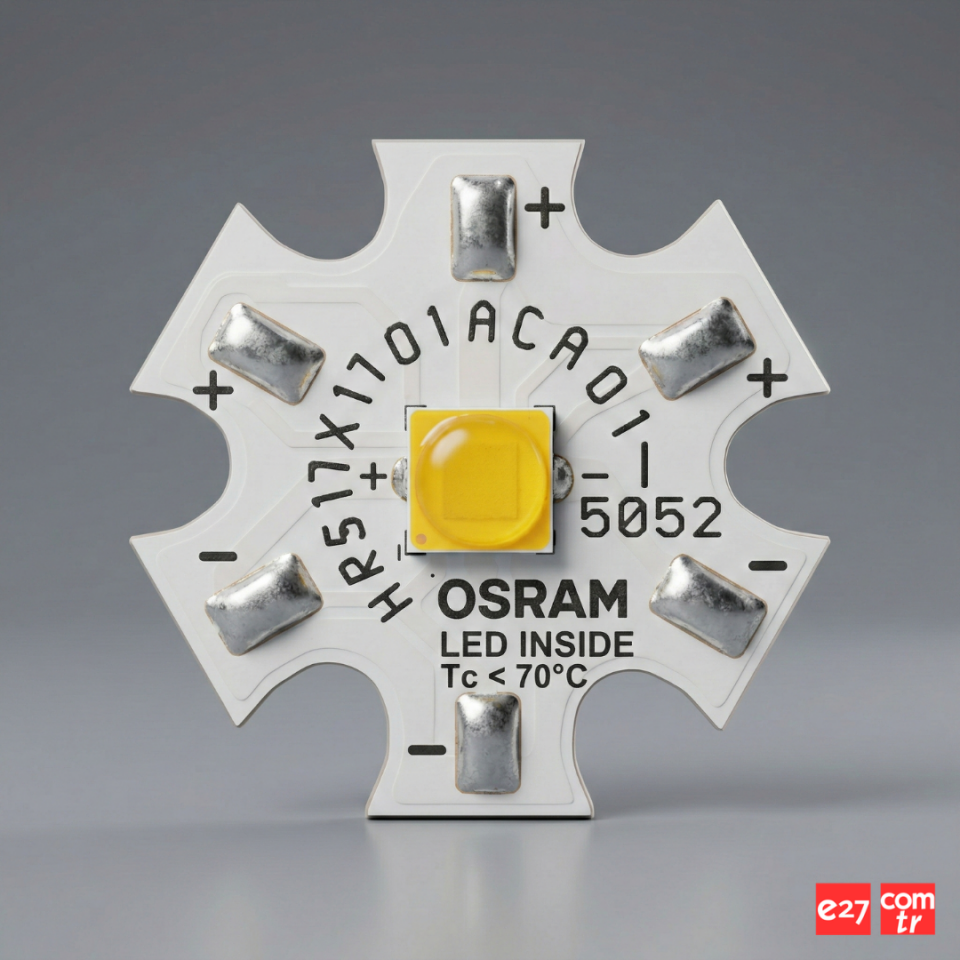 17mm 1-5W Star PCB Alüminyum Yıldız LED Pcb Kart | Power LED MCPCB 3535-HR17X17-03ACA01