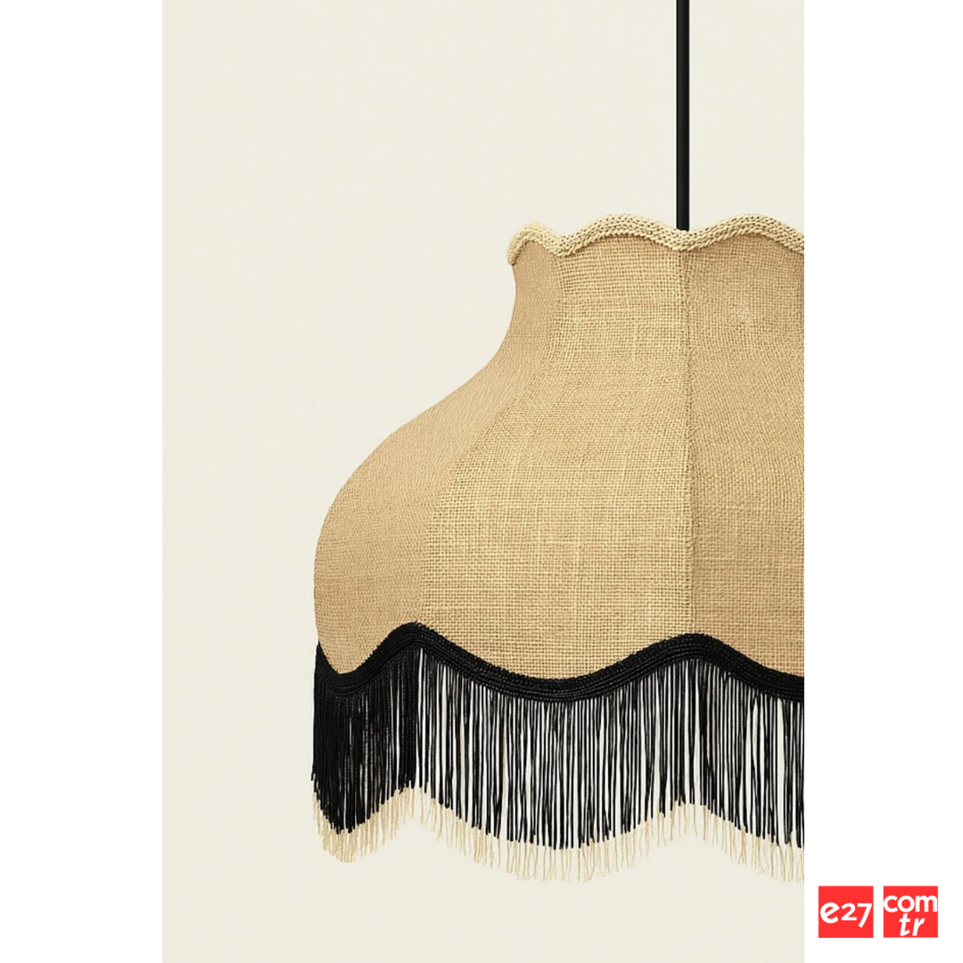 Victoria Sarkıt Avize | E27 Hasır İskindinav Sarkıt Avize