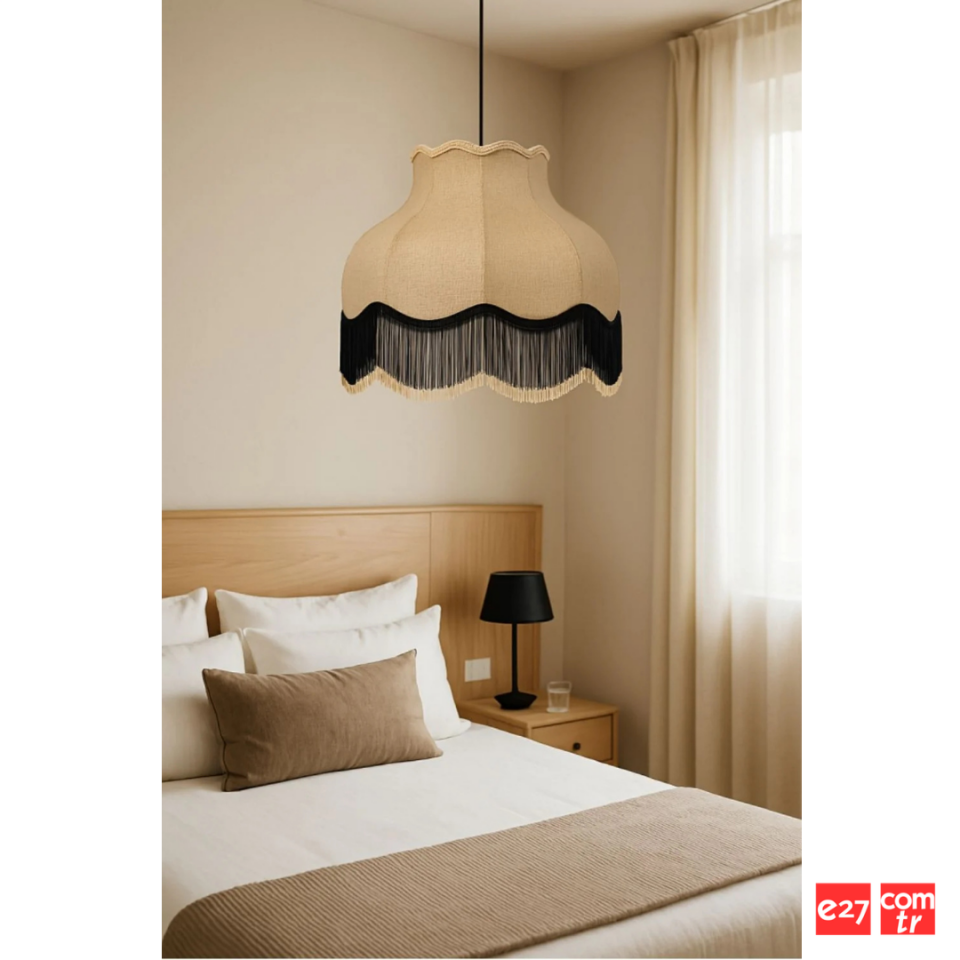 Victoria Sarkıt Avize | E27 Hasır İskindinav Sarkıt Avize