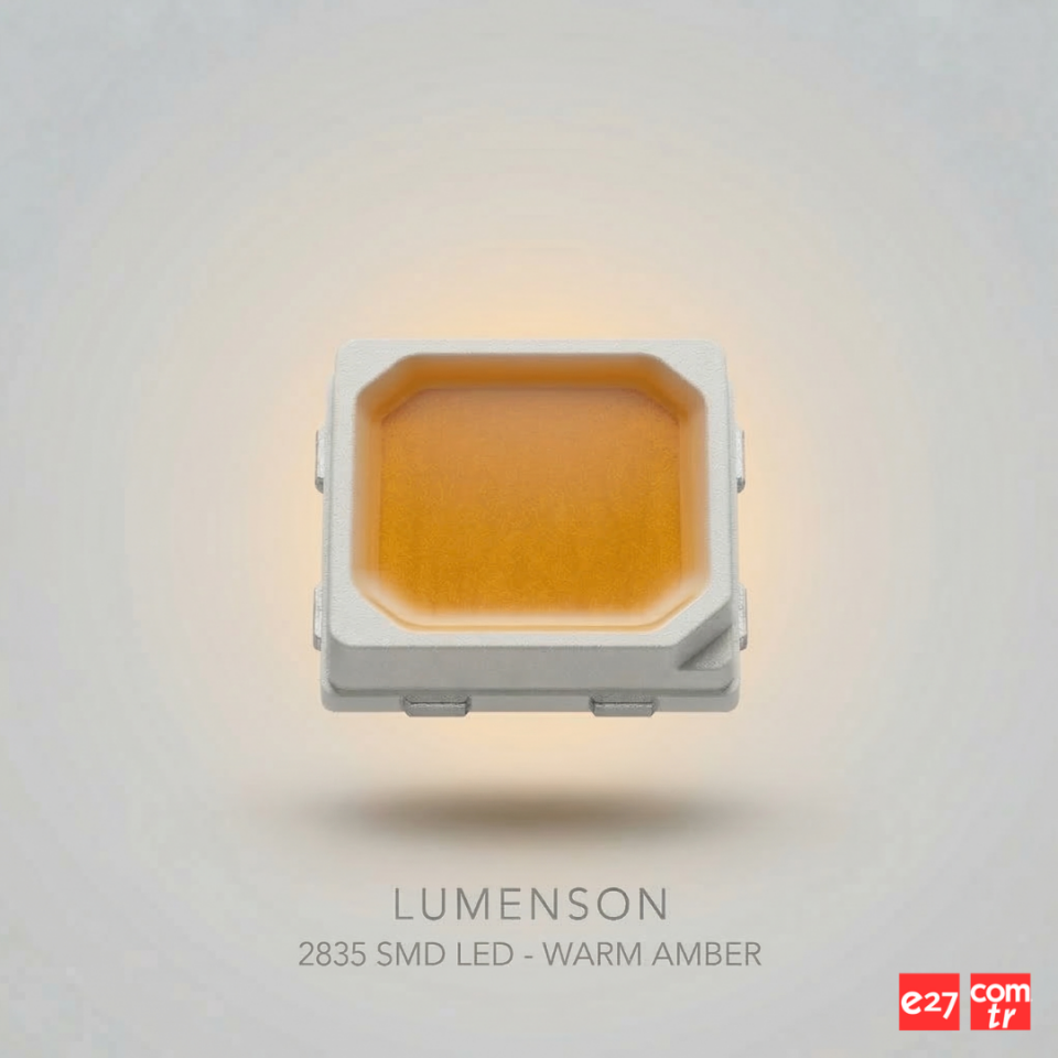 Lumenson 2835 Amber LED Chip 3V 150mA | Amber SMD LED - 16.000 Adet ( 1 Makara )
