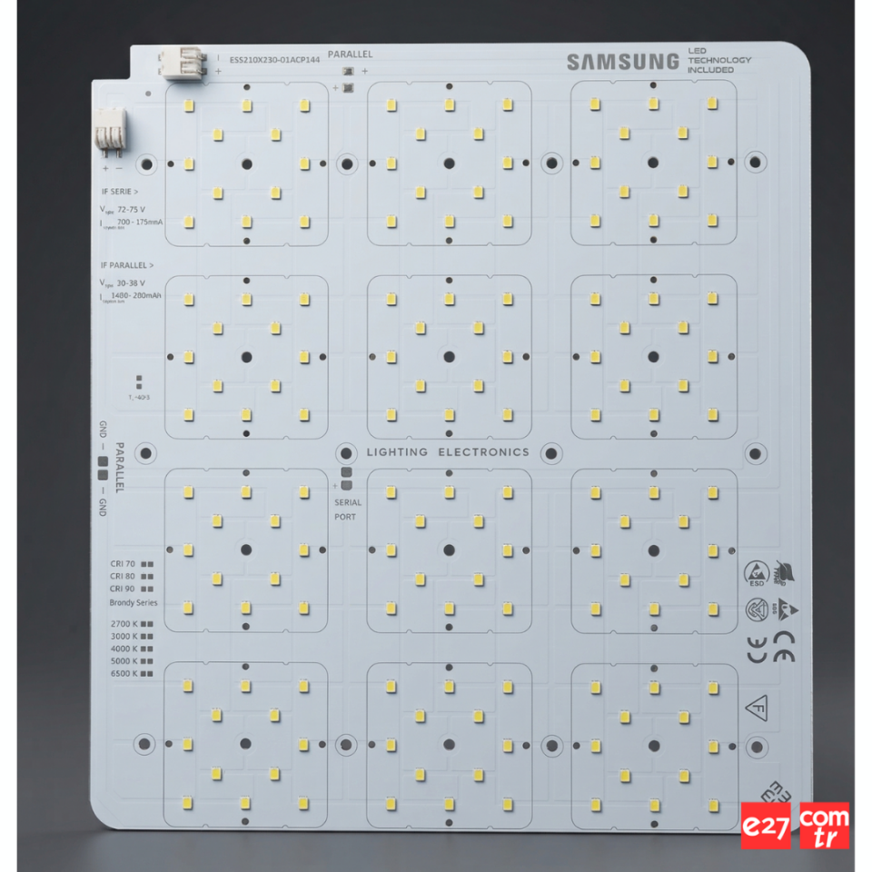 100 Watt 144 LED Kanopi LED Modül | 36V / 72V Sabit Akım Alüminyum PCB