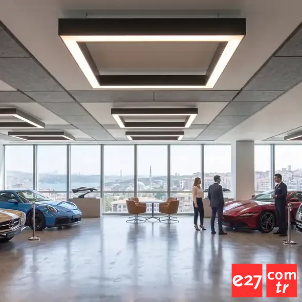 Kare Lineer Modern LED Sarkıt Avize ANRASİT 7016 - 3000K - 50X50 58W