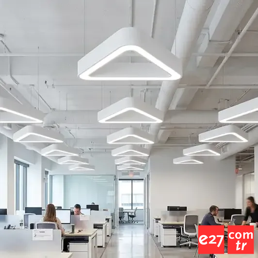 Delta Üçgen Ofis Aydınlatma Armatürü